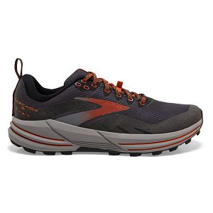 Brooks Cascadia 16 GTX Mens Trail Running Shoes Brown/Orange | USA-VYS890152